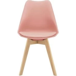 Lot De 2 Chaises De Salle à Manger Milano Similicuir Effet Hêtre Rose [en.casa] -banc et tabouret Soldes Boutique 20889631 4