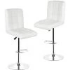 DazHom?Lot De 2 Tabourets De Bar - Coussin Confortable - Contemporain��blanc -banc et tabouret Soldes Boutique 22091602 1