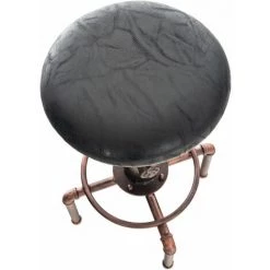 CLP Tabouret De Bar Lumos En Similicuir Inspiration Vintage Noir Bronze -banc et tabouret Soldes Boutique 22335562 5