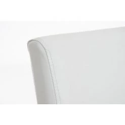 CLP Lot De 6 Chaises De Salle à Manger Ina Similicuir Avec Pieds En Bois Blanc Marron Foncé 9 CLP Lot De 6 Chaises De Salle à Manger Ina Similicuir Avec Pieds En Bois Blanc Marron Foncé -banc et tabouret Soldes Boutique 22851908 3