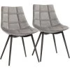 SONGMICS Lot De 2 Chaises De Salle à Manger, Siège Moderne, Rembourrées, Avec Pieds En Fer, Surface En Velours Lisse, Gris LDC84GY - Gris 1 SONGMICS Lot De 2 Chaises De Salle à Manger, Siège Moderne, Rembourrées, Avec Pieds En Fer, Surface En Velours Lisse, Gris LDC84GY - Gris -banc et tabouret Soldes Boutique 23140607 1