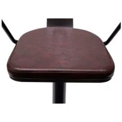 DéCOSHOP26 2x Tabourets De Bar En Simili Cuir Marron Et Métal Noir Style Industrielle Avec Accoudoirs - Noir 10 DéCOSHOP26 2x Tabourets De Bar En Simili Cuir Marron Et Métal Noir Style Industrielle Avec Accoudoirs - Noir -banc et tabouret Soldes Boutique 23399685 4