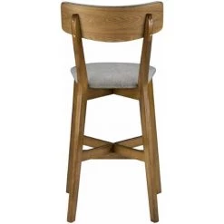 RENDEZ VOUS DéCO Chaise De Bar Mi-hauteur Elmer Grise En Bois Foncé 68 Cm (lot De 2) -banc et tabouret Soldes Boutique 23510576 5
