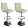 Bc-elec - 5550-3401-BC-DUO Paire De Tabourets De Bar / Chaises De Bar, Hauteur Réglable, Revêtement Simili Cuir Blanc Crème - Blanc 1 Bc-elec - 5550-3401-BC-DUO Paire De Tabourets De Bar / Chaises De Bar, Hauteur Réglable, Revêtement Simili Cuir Blanc Crème - Blanc -banc et tabouret Soldes Boutique 237190 1