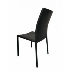 MEUBLETMOI Lot De 4 Chaises Noires En PU - LUFY - Noir 7 MEUBLETMOI Lot De 4 Chaises Noires En PU - LUFY - Noir -banc et tabouret Soldes Boutique 23780606 3