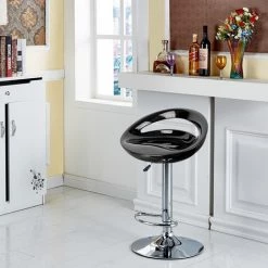 DazHom? 2 Chaise De Bar ABS De Style Europ��en D��contract�� Simple Noire -banc et tabouret Soldes Boutique 23841265 2