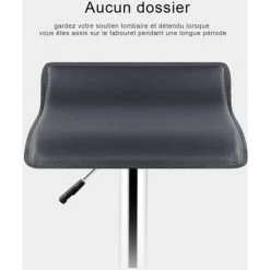 DazHom? 4 Chaise De Bar Simple Carr��e Europ��enne Noire -banc et tabouret Soldes Boutique 23841356 3