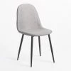Lot De 4 Chaises Glamm SKLUM Polyèster Noir - Noir Gris Clair 1 Lot De 4 Chaises Glamm SKLUM Polyèster Noir - Noir Gris Clair -banc et tabouret Soldes Boutique 24008381 1