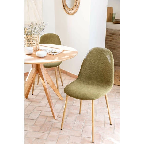 Lot De 2 Chaises En Velours Côtelé Glamm SKLUM Velours Bois Foncé Vert Kaki - Bois Foncé Vert Kaki 7 Lot De 2 Chaises En Velours Côtelé Glamm SKLUM Velours Bois Foncé Vert Kaki - Bois Foncé Vert Kaki – Image 5