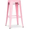 PRIVATEFLOOR Tabouret Stylix - Métal Mat -76cm Rose - Fer, Metal - Rose -banc et tabouret Soldes Boutique 24070186 1