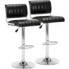INTIMATEWMHEART Lot De 2 Tabourets De Bar Réglable Chaise Haute De Bar Chromés Avec Repose-Pieds Décoré Par Rayures Verticales Noir - Noir 1 INTIMATEWMHEART Lot De 2 Tabourets De Bar Réglable Chaise Haute De Bar Chromés Avec Repose-Pieds Décoré Par Rayures Verticales Noir - Noir -banc et tabouret Soldes Boutique 24075058 1