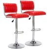 INTIMATEWMHEART Lot De 2 Tabourets De Bar Réglable Chaise Haute De Bar Chromés Avec Repose-Pieds Décoré Par Rayures ,Rouge - Rouge 2 INTIMATEWMHEART Lot De 2 Tabourets De Bar Réglable Chaise Haute De Bar Chromés Avec Repose-Pieds Décoré Par Rayures ,Rouge - Rouge -banc et tabouret Soldes Boutique 24075059 1