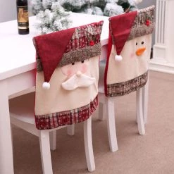DEVENIRRICHE Housse De Chaise Santa Claus -banc et tabouret Soldes Boutique 24127347 5