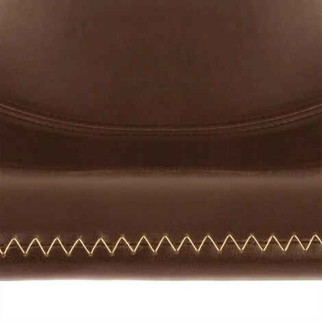 Tabouret De Bar Simili Marron Lois Atmosphera - Marron - Assise Simili Cuir Marron Et Structure Métal Noir 4 Tabouret De Bar Simili Marron Lois Atmosphera - Marron - Assise Simili Cuir Marron Et Structure Métal Noir – Image 2