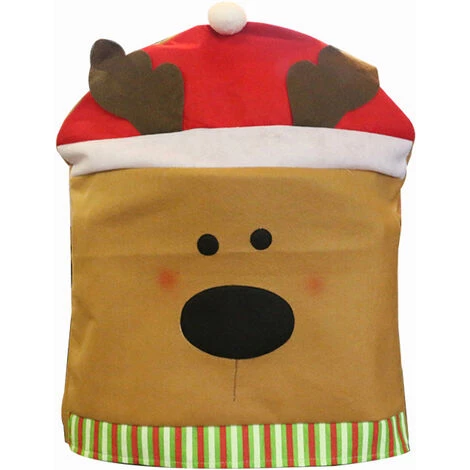 ASUPERMALL Chaise De Noel Housses De Chaises De Protection Housse De Siege Housse De Chaise Costume Pour Noel Banquet Decorations Festival De Vacances, Wapiti 5 ASUPERMALL Chaise De Noel Housses De Chaises De Protection Housse De Siege Housse De Chaise Costume Pour Noel Banquet Decorations Festival De Vacances, Wapiti – Image 3