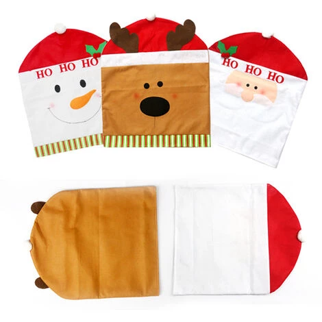 ASUPERMALL Chaise De Noel Housses De Chaises De Protection Housse De Siege Housse De Chaise Costume Pour Noel Banquet Decorations Festival De Vacances, Wapiti 6 ASUPERMALL Chaise De Noel Housses De Chaises De Protection Housse De Siege Housse De Chaise Costume Pour Noel Banquet Decorations Festival De Vacances, Wapiti – Image 4