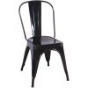 VENTAMUEBLESONLINE CHAISE LANK INDUSTRIELLE NOIRE -banc et tabouret Soldes Boutique 24696989 1