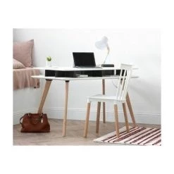 KOSMI - Lot De 4 Chaises Blanches Style Scandinave à Barreaux Modèle Pop Avec Coque En Résine Blanche Et Pieds En Bois Naturel 10 KOSMI - Lot De 4 Chaises Blanches Style Scandinave à Barreaux Modèle Pop Avec Coque En Résine Blanche Et Pieds En Bois Naturel -banc et tabouret Soldes Boutique 24700628 4