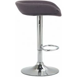 CLP Tabouret De Bar Anaheim Feutre Gris Métal Chromé 7 CLP Tabouret De Bar Anaheim Feutre Gris Métal Chromé -banc et tabouret Soldes Boutique 24753314 3