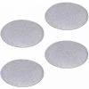 IDIMEX Lot De 4 Coussins D'assise JONITA Pour Chaises De Salle à Manger Ou Bureau, Galettes De Chaise Ou Fauteuil Rondes En Tissu Gris - Gris -banc et tabouret Soldes Boutique 24801209 1