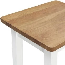 VidaXL Tabourets De Bar Bois De Chêne Solide 2 Pcs Modèle 1 - Brun -banc et tabouret Soldes Boutique 24812387 4