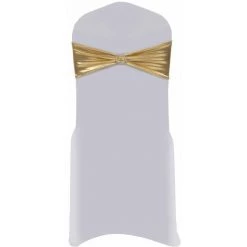 Hommoo Ruban Elastique De Chaise 25 Pcs Avec Boucle A Diamants Dore HDV02529 -banc et tabouret Soldes Boutique 24994044 3