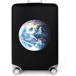 BEARSU Elastique Housse De Valise Luggage Cover Pour 18-32 Pouce Valise, Protection De Valise Housse Bagage Voyager Protecteur Couverture (Terre, S (18-21 Inch Luggage Case))