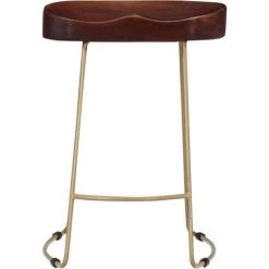Hommoo Tabourets De Bar Gavin 2 Pcs Bois De Manguier Massif HDV13685 -banc et tabouret Soldes Boutique 25328667 3