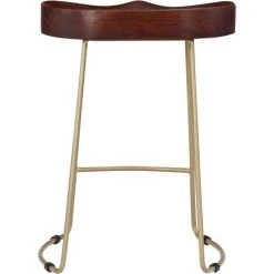 Hommoo Tabourets De Bar Gavin 2 Pcs Bois De Manguier Massif HDV13685 -banc et tabouret Soldes Boutique 25328667 4