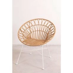Chaise En Rotin Synthétique Maui SKLUM Rotin PE - NATUREL -banc et tabouret Soldes Boutique 25653017 3