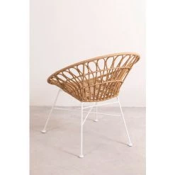 Chaise En Rotin Synthétique Maui SKLUM Rotin PE - NATUREL -banc et tabouret Soldes Boutique 25653017 5