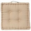 AUTRES Coussin De Sol Dorian - 40 X 40 Cm - Beige Lin -banc et tabouret Soldes Boutique 25710671 1