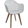 FASHION COMMERCE Chaise Perforées En Polypropylène Blanc - Bianco