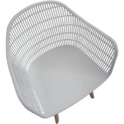 FASHION COMMERCE Chaise Perforées En Polypropylène Blanc - Bianco -banc et tabouret Soldes Boutique 25792060 4