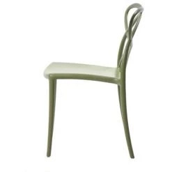 FASHION COMMERCE Lot De 4 Chaises Tressées En Polypropylène Vert - Verde 7 FASHION COMMERCE Lot De 4 Chaises Tressées En Polypropylène Vert - Verde -banc et tabouret Soldes Boutique 25792149 3