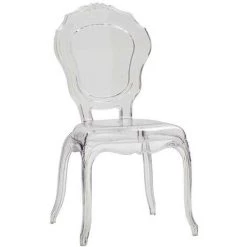 Lot De 2 Chaises Fashion Commerce En Propylène Transparent Empilables Sans Accoudoirs - Multicolore