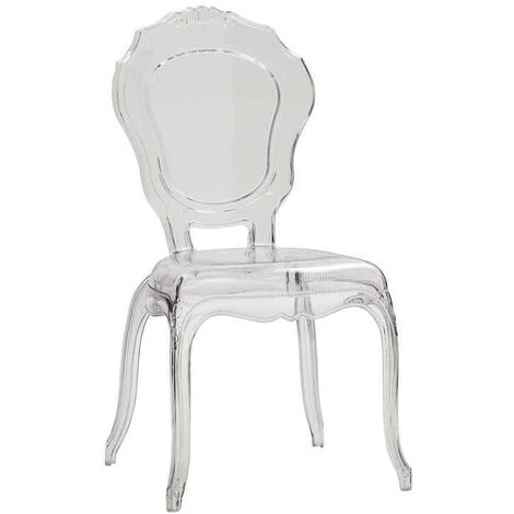 Lot De 2 Chaises Fashion Commerce En Propylène Transparent Empilables Sans Accoudoirs - Multicolore 3 Lot De 2 Chaises Fashion Commerce En Propylène Transparent Empilables Sans Accoudoirs - Multicolore