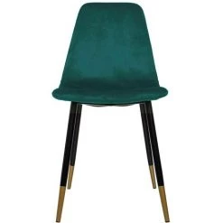 ATMOSPHERA, CRÉATEUR D'INTÉRIEUR Chaise Scandinave Velours Tyka Gold Vert - Vert 8 ATMOSPHERA, CRÉATEUR D'INTÉRIEUR Chaise Scandinave Velours Tyka Gold Vert - Vert -banc et tabouret Soldes Boutique 25847440 3