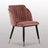 LIFE INTERIORS MILANO - Chaise De Salle à Manger En Velours Rose, Milano - Style Vintage & Design - Salon, Chambre - Rose 2 LIFE INTERIORS MILANO - Chaise De Salle à Manger En Velours Rose, Milano - Style Vintage & Design - Salon, Chambre - Rose -banc et tabouret Soldes Boutique 25874114 1