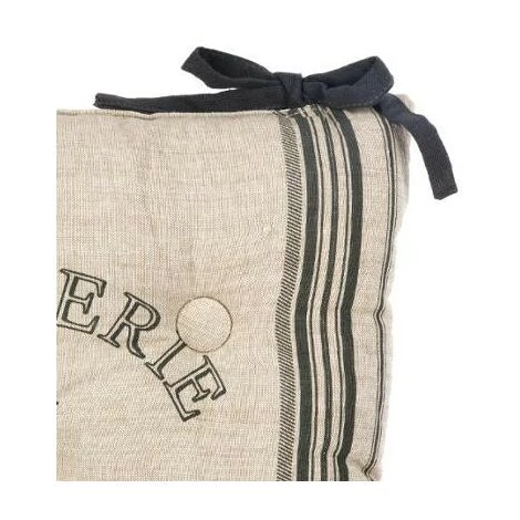 Lot De 6 Galettes De Chaises Bistrot Gris Atmosphera 6 Lot De 6 Galettes De Chaises Bistrot Gris Atmosphera – Image 4