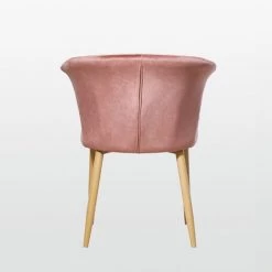 LIFE INTERIORS ELSA - Chaise En Velours Vintage Rose Poudré - Salle à Manger, Salon, Coiffeuse Ou Bureau - Rose 9 LIFE INTERIORS ELSA - Chaise En Velours Vintage Rose Poudré - Salle à Manger, Salon, Coiffeuse Ou Bureau - Rose -banc et tabouret Soldes Boutique 25914251 4