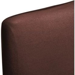 TRUE DEAL Housse De Chaise Droite Extensible 4 Pcs Marron -banc et tabouret Soldes Boutique 26116126 5
