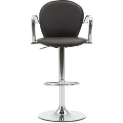 TRUE DEAL Tabourets De Bar Avec Accoudoir 2 Pcs Noir Similicuir 11 TRUE DEAL Tabourets De Bar Avec Accoudoir 2 Pcs Noir Similicuir -banc et tabouret Soldes Boutique 26226290 5