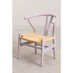 Chaise En Bois Mini Uish Kids SKLUM Bois D'orme - Violet Lavande -banc et tabouret Soldes Boutique 26365906 3