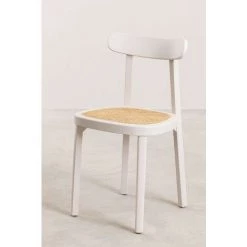 Chaise En Bois Alena SKLUM Bois De Bouleau - Osier - Gris Glacial -banc et tabouret Soldes Boutique 26365912 3