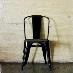 RED DECO Chaises De Salle à Manger GASTON Noir Métal Style Industriel - Noir -banc et tabouret Soldes Boutique 26483866 3