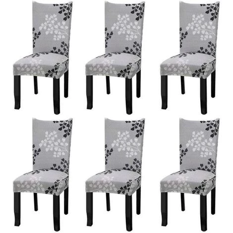 LANGRAY Housses De Chaise Extensibles Universelles Lot De 6 Housses De Chaise Pour Chaise Salle à Manger Feuilles D'automne 3 LANGRAY Housses De Chaise Extensibles Universelles Lot De 6 Housses De Chaise Pour Chaise Salle à Manger Feuilles D'automne