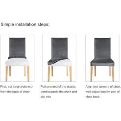 LANGRAY Housses De Chaise Extensibles Universelles Lot De 6 Housses De Chaise Pour Chaise Salle à Manger Feuilles D'automne 10 LANGRAY Housses De Chaise Extensibles Universelles Lot De 6 Housses De Chaise Pour Chaise Salle à Manger Feuilles D'automne -banc et tabouret Soldes Boutique 26599630 4