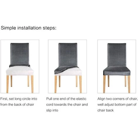 LANGRAY Housses De Chaise Extensibles Universelles Lot De 6 Housses De Chaise Pour Chaise Salle à Manger Feuilles D'automne 6 LANGRAY Housses De Chaise Extensibles Universelles Lot De 6 Housses De Chaise Pour Chaise Salle à Manger Feuilles D'automne – Image 4