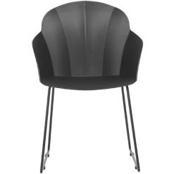 BELIANI Lot De 2 Chaises De Salle à Manger Noires - Noir -banc et tabouret Soldes Boutique 26747502 5